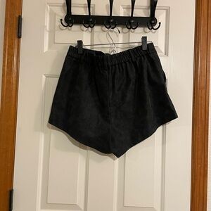 Free people leather shorts